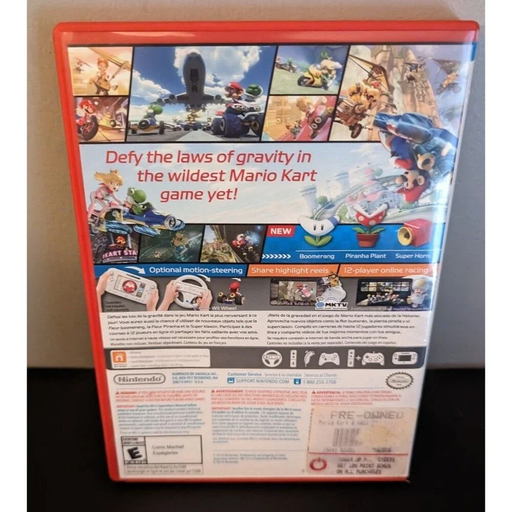 Mariokart 8 (Nintendo WII U, 2014) Complete w/Game/Manual/Case